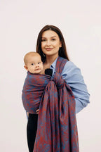 Baby Wrap, Jacquard Weave (100% cotton) - RAPUNZEL - SWIRL - Woven Baby XS - 4   long_woven_wraps    #