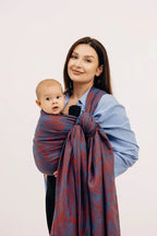 Baby Wrap, Jacquard Weave (100% cotton) - RAPUNZEL - SWIRL - Woven Baby L - 7   long_woven_wraps    #