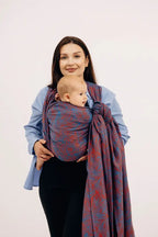 Baby Wrap, Jacquard Weave (100% cotton) - RAPUNZEL - SWIRL - Woven Baby XS - 4   long_woven_wraps    #