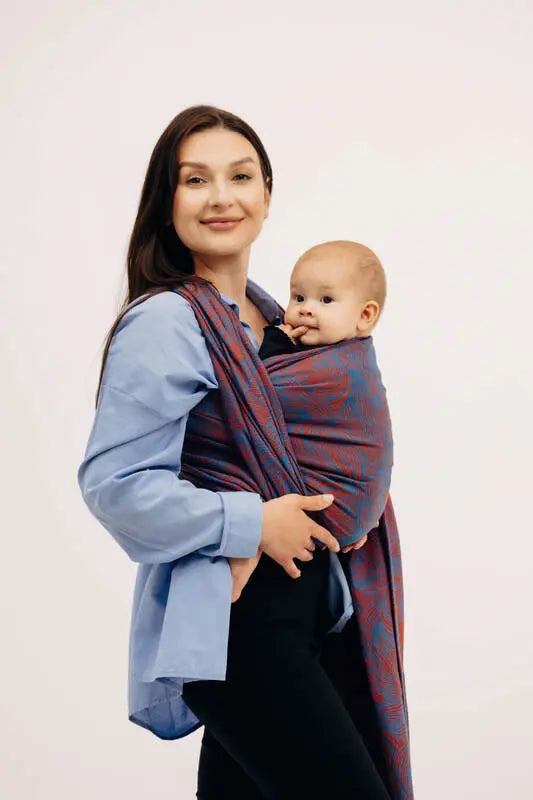 Baby Wrap, Jacquard Weave (100% cotton) - RAPUNZEL - SWIRL - Woven Baby Size - L-Size - XS   long_woven_wraps    #