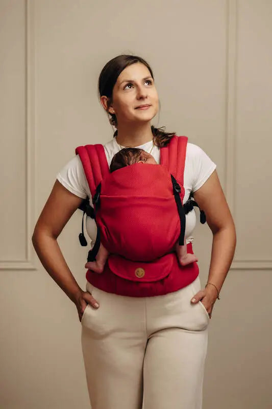My First Baby Carrier - LennyLight, herringbone weave 100% cotton - LITTLE HERRINGBONE SEDONA - Woven Baby Size - Standard   lenny_light    #