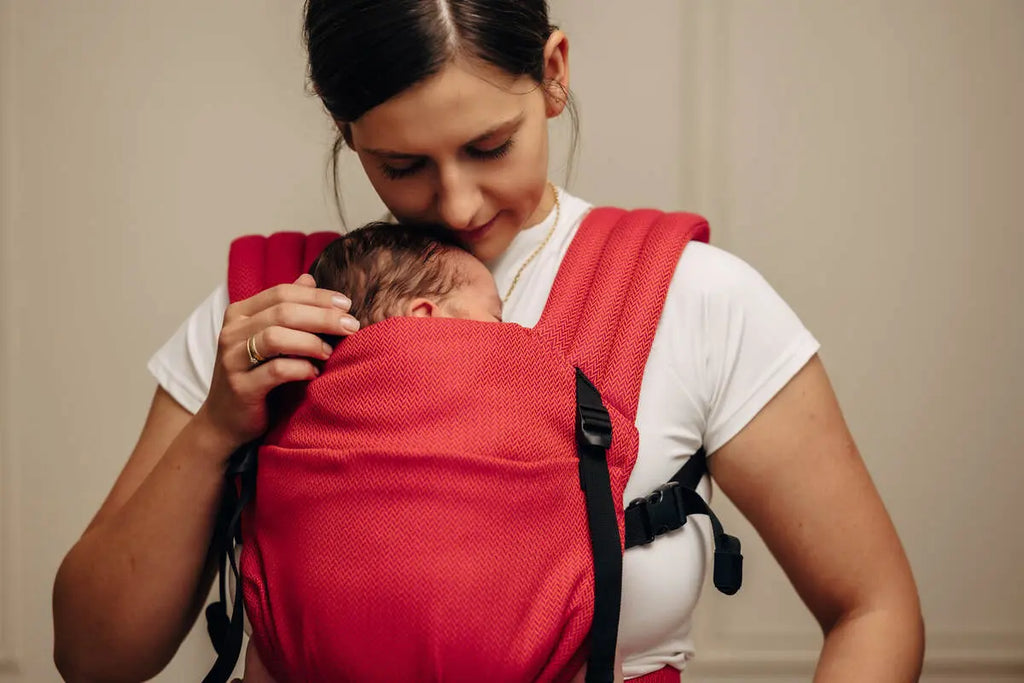 My First Baby Carrier - LennyLight, herringbone weave 100% cotton - LITTLE HERRINGBONE SEDONA - Woven Baby Standard   lenny_light    #