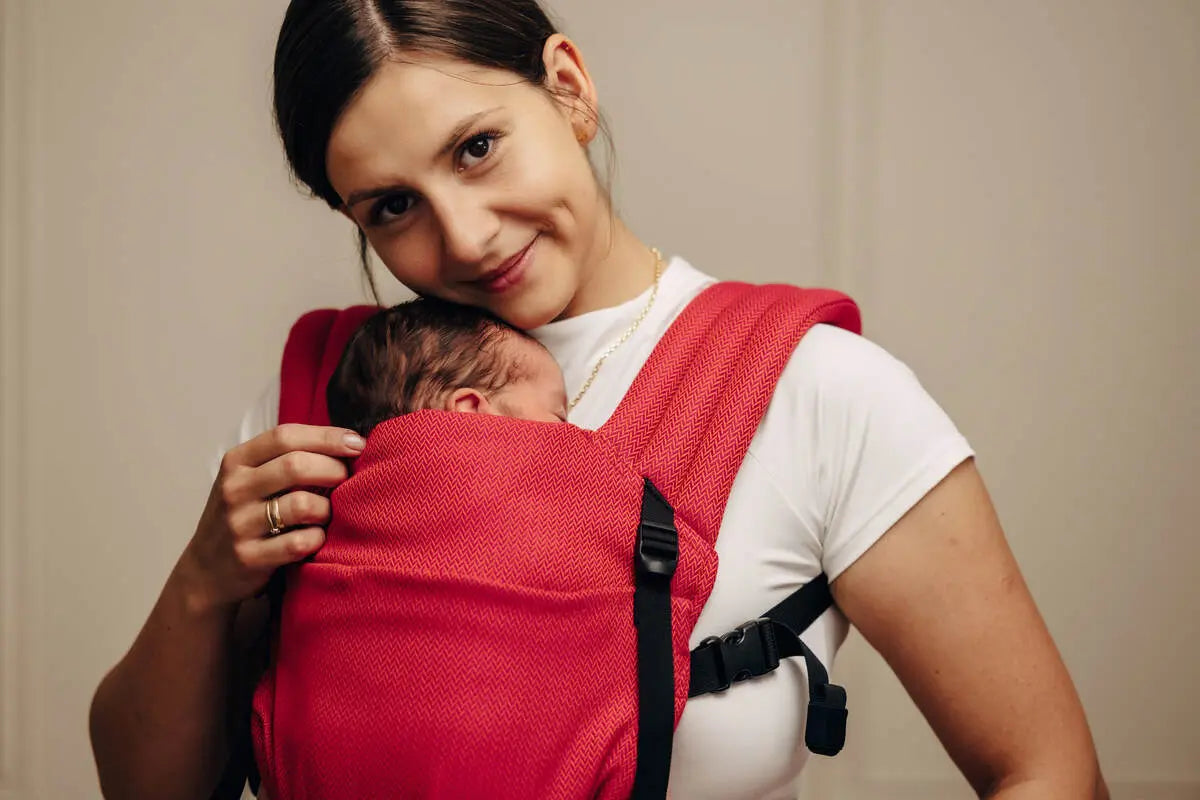My First Baby Carrier - LennyLight, herringbone weave 100% cotton - LITTLE HERRINGBONE SEDONA - Woven Baby Standard   lenny_light    #