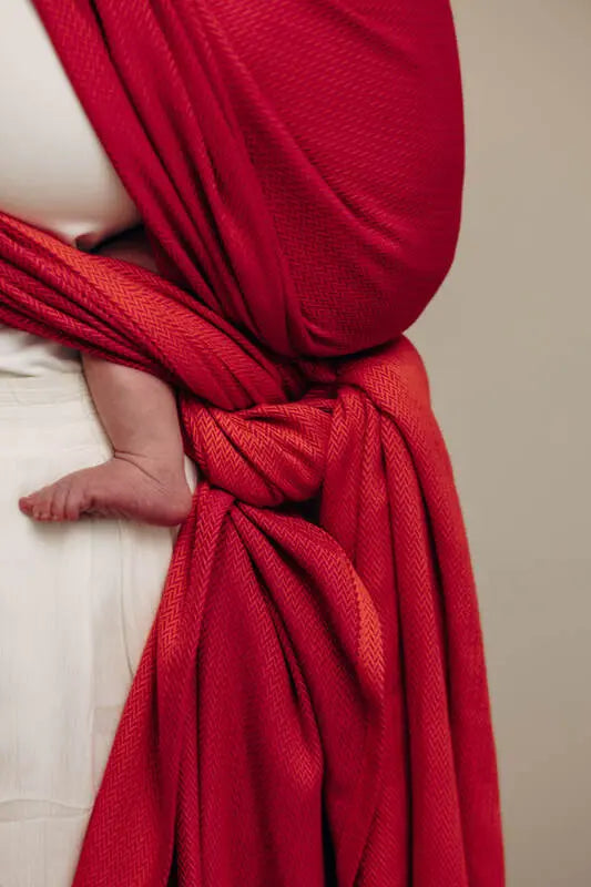 Baby Sling, Herringbone Weave (100% cotton) - LITTLE HERRINGBONE SEDONA - Woven Baby Size - L-Size - M-Size - S-Size - XL-Size - XS   long_woven_wraps    #