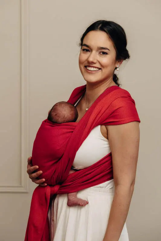 Baby Sling, Herringbone Weave (100% cotton) - LITTLE HERRINGBONE SEDONA - Woven Baby Size - L-Size - M-Size - S-Size - XL-Size - XS   long_woven_wraps    #