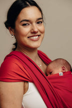 Baby Sling, Herringbone Weave (100% cotton) - LITTLE HERRINGBONE SEDONA (grade B) - Woven Baby Size - L   long_woven_wraps    #