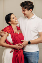 Baby Sling, Herringbone Weave (100% cotton) - LITTLE HERRINGBONE SEDONA (grade B) - Woven Baby Size - L   long_woven_wraps    #