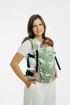 LennyLight Carrier, jacquard weave (80% cotton, 20% lyocell) - BIRDY - FLY HIGH - Woven Baby Standard   lenny_light    #