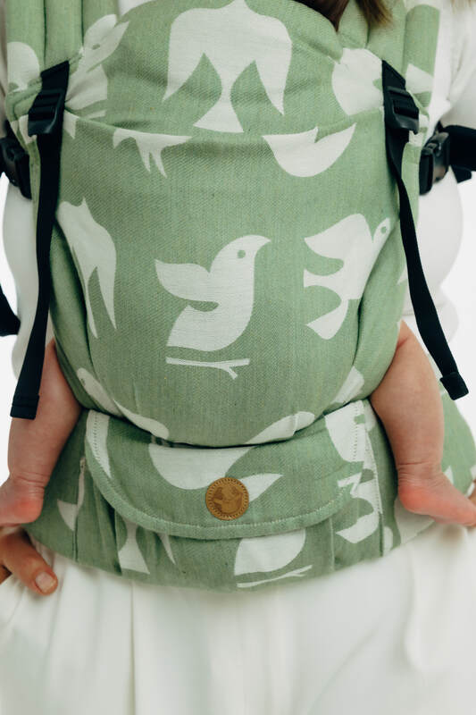 LennyLight Carrier, jacquard weave (80% cotton, 20% lyocell) - BIRDY - FLY HIGH - Woven Baby Standard   lenny_light    #