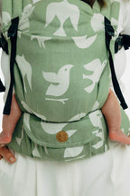 LennyLight Carrier, jacquard weave (80% cotton, 20% lyocell) - BIRDY - FLY HIGH - Woven Baby Standard   lenny_light    #