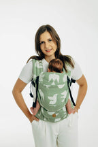 LennyLight Carrier, jacquard weave (80% cotton, 20% lyocell) - BIRDY - FLY HIGH - Woven Baby Standard   lenny_light    #