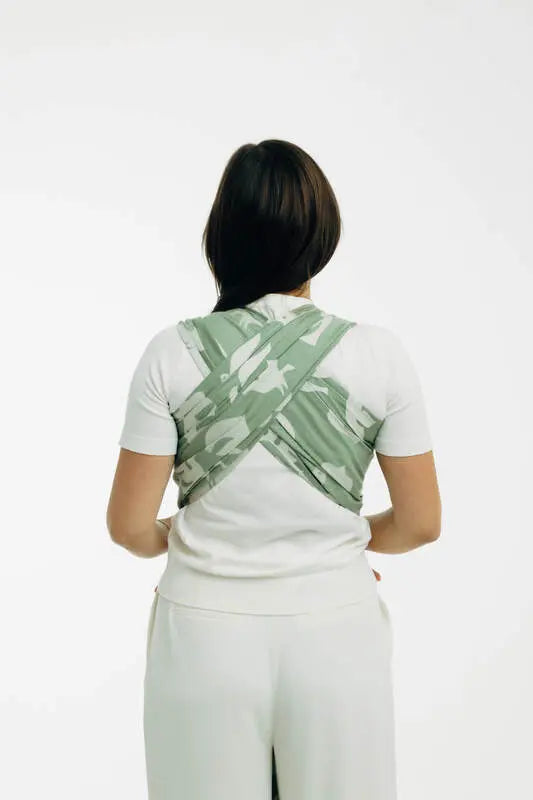 Baby Wrap, Jacquard Weave (80% cotton, 20% lyocell) - BIRDY - FLY HIGH (grade B) - Woven Baby M - 6   long_woven_wraps    #
