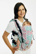 LennyUpGrade PRO Carrier, jacquard weave 100% cotton - TANGLED - PLAIT - Woven Baby Size - Standard   lenny_upgrade_pro    #