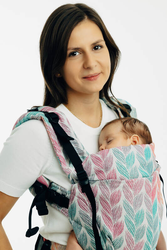 LennyUpGrade PRO Carrier, jacquard weave 100% cotton - TANGLED - PLAIT - Woven Baby Size - Standard   lenny_upgrade_pro    #