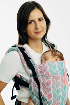 LennyUpGrade PRO Carrier, jacquard weave 100% cotton - TANGLED - PLAIT - Woven Baby Size - Standard   lenny_upgrade_pro    #