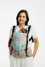 LennyUpGrade PRO Carrier, jacquard weave 100% cotton - TANGLED - PLAIT - Woven Baby Size - Standard   lenny_upgrade_pro    #