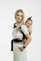 My First Baby Carrier - LennyUpGrade PRO, herringbone weave 100% cotton - LITTLE HERRINGBONE ALMOND (grade B) - Woven Baby Size - Standard   lenny_upgrade_pro    #