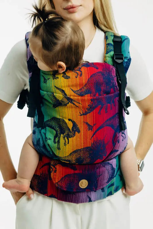 LennyUpGrade PRO Carrier, jacquard weave 100% cotton - JURASSIC - NEW ERA - Woven Baby Size - Standard   lenny_upgrade_pro    #