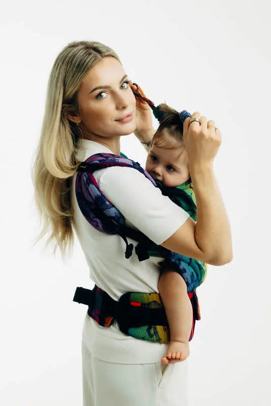 LennyUpGrade PRO Carrier, jacquard weave 100% cotton - JURASSIC - NEW ERA - Woven Baby Size - Standard   lenny_upgrade_pro    #