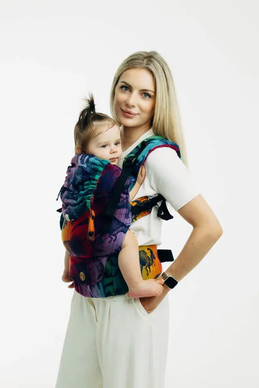LennyUpGrade PRO Carrier, jacquard weave 100% cotton - JURASSIC - NEW ERA - Woven Baby Standard   lenny_upgrade_pro    #