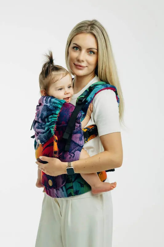 LennyUpGrade PRO Carrier, jacquard weave 100% cotton - JURASSIC - NEW ERA - Woven Baby Standard   lenny_upgrade_pro    #