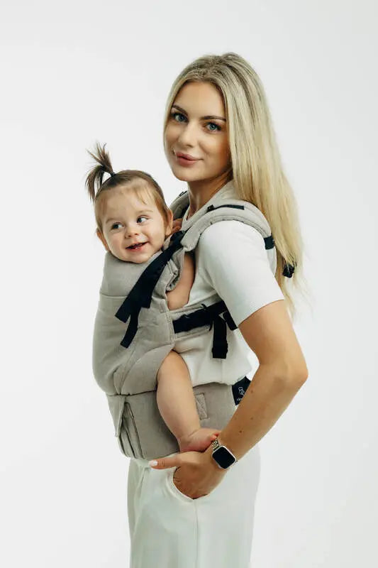 LennyUpGrade PRO Carrier, broken-twill weave 100% cotton - PEANUT BUTTER (grade B) - Woven Baby Size - Standard   lenny_upgrade_pro    #