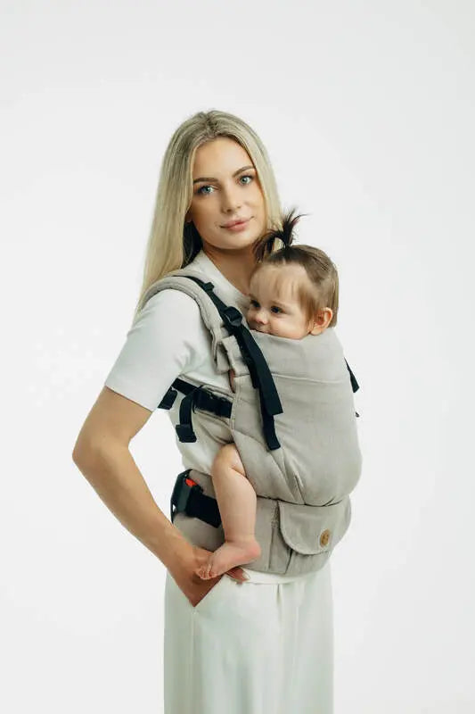 LennyUpGrade PRO Carrier, broken-twill weave 100% cotton - PEANUT BUTTER - Woven Baby Size - Standard   lenny_upgrade_pro    #