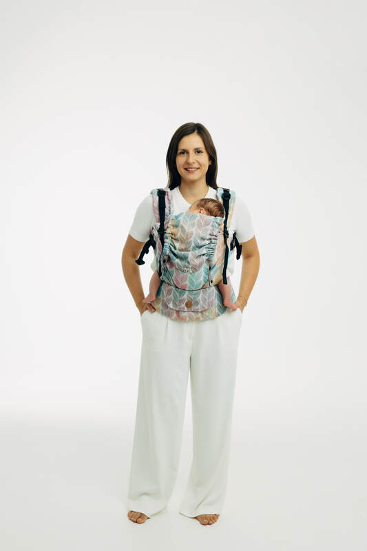 LennyUpGrade PRO Carrier, jacquard weave 100% cotton - TANGLED - PLAIT - Woven Baby Size - Standard   lenny_upgrade_pro    #