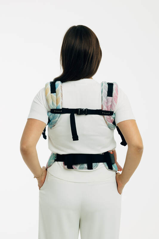 LennyUpGrade PRO Carrier, jacquard weave 100% cotton - TANGLED - PLAIT - Woven Baby Size - Standard   lenny_upgrade_pro    #