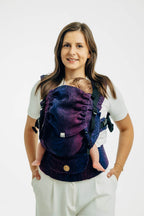 LennyUpGrade PRO Carrier, jacquard weave 100% cotton - WILD WINE - BOUQUET (grade B) - Woven Baby Size - Standard   lenny_upgrade_pro    #