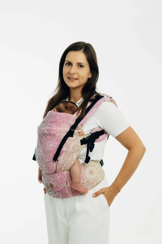 LennyUpGrade PRO Carrier, jacquard weave 100% cotton - WILD WINE - VINEYARD - Woven Baby Size - Standard   lenny_upgrade_pro    #