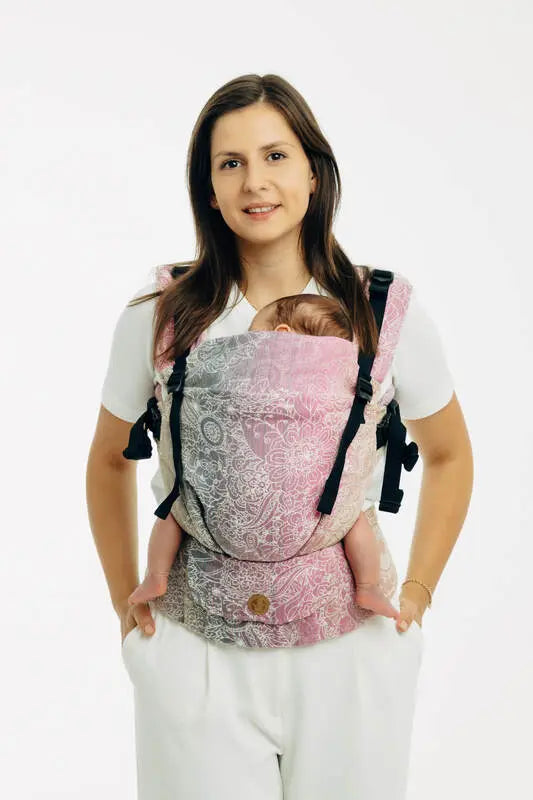 LennyUpGrade PRO Carrier, jacquard weave 100% cotton - WILD WINE - VINEYARD - Woven Baby Size - Standard   lenny_upgrade_pro    #