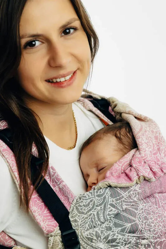 LennyUpGrade PRO Carrier, jacquard weave 100% cotton - WILD WINE - VINEYARD - Woven Baby Size - Standard   lenny_upgrade_pro    #