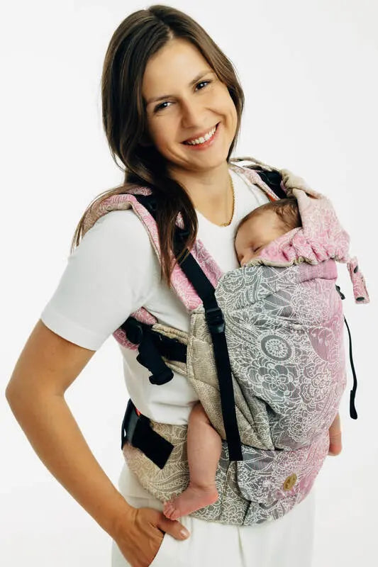 LennyUpGrade PRO Carrier, jacquard weave 100% cotton - WILD WINE - VINEYARD - Woven Baby Standard   lenny_upgrade_pro    #