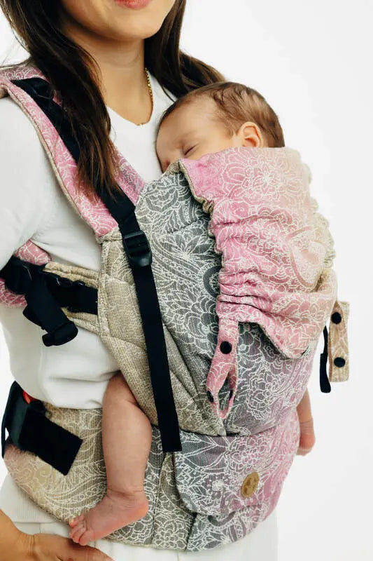 LennyUpGrade PRO Carrier, jacquard weave 100% cotton - WILD WINE - VINEYARD - Woven Baby Standard   lenny_upgrade_pro    #