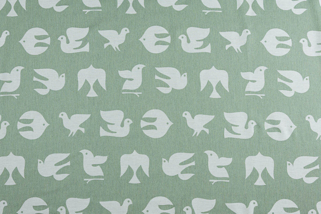 Baby Wrap, Jacquard Weave (80% cotton, 20% lyocell) - BIRDY - FLY HIGH (grade B) - Woven Baby M - 6   long_woven_wraps    #