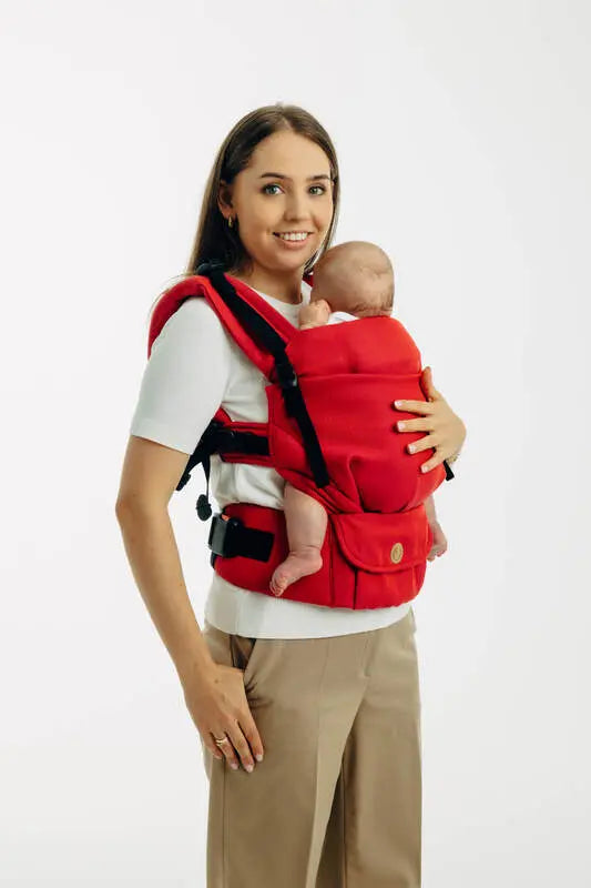My First Baby Carrier - LennyUpGrade Carrier PRO, herringbone weave 100% cotton - LITTLE HERRINGBONE SEDONA - Woven Baby Size - Standard   lenny_upgrade_pro    #