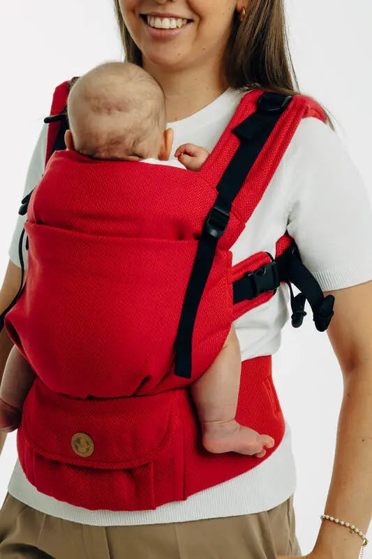My First Baby Carrier - LennyUpGrade Carrier PRO, herringbone weave 100% cotton - LITTLE HERRINGBONE SEDONA - Woven Baby Size - Standard   lenny_upgrade_pro    #