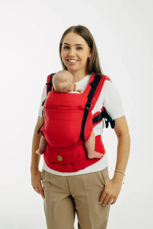 My First Baby Carrier - LennyUpGrade Carrier PRO, herringbone weave 100% cotton - LITTLE HERRINGBONE SEDONA - Woven Baby Size - Standard   lenny_upgrade_pro    #