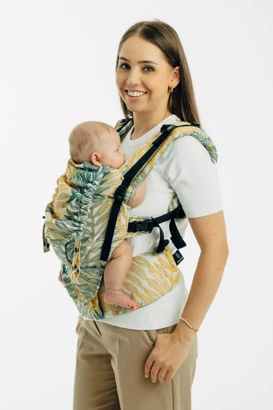 LennyUpGrade PRO Carrier, jacquard weave 100% cotton - RAINFOREST - SELVA - Woven Baby Standard   lenny_upgrade_pro    #