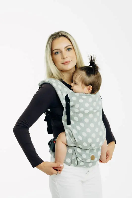 LennyLight Carrier, jacquard weave 100% cotton - POLKA DOTS - PLOP - Woven Baby Standard   lenny_light    #