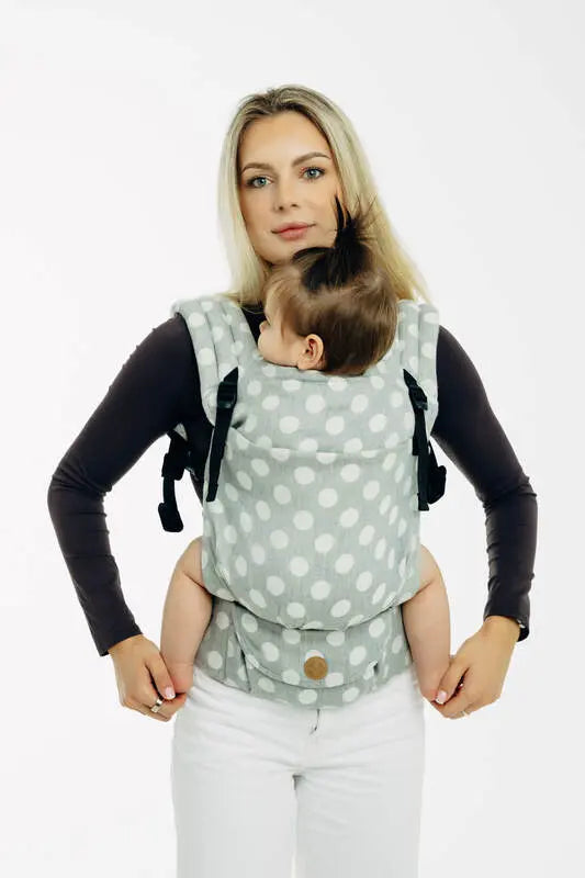 LennyLight Carrier, jacquard weave 100% cotton - POLKA DOTS - PLOP - Woven Baby Standard   lenny_light    #