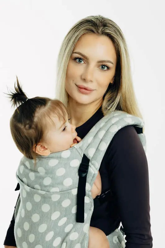 LennyLight Carrier, jacquard weave 100% cotton - POLKA DOTS - PLOP - Woven Baby Standard   lenny_light    #