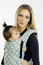 LennyLight Carrier, jacquard weave 100% cotton - POLKA DOTS - PLOP - Woven Baby Standard   lenny_light    #