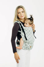 LennyUpGrade PRO Carrier, jacquard weave 100% cotton - POLKA DOTS - PLOP - Woven Baby Standard   lenny_upgrade_pro    #