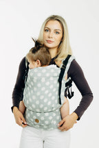 LennyUpGrade PRO Carrier, jacquard weave 100% cotton - POLKA DOTS - PLOP - Woven Baby Standard   lenny_upgrade_pro    #