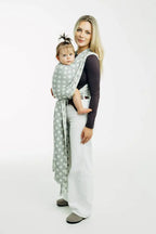 Baby Wrap, Jacquard Weave (100% cotton) - POLKA DOTS - PLOP (grade B) - Woven Baby S - 5   long_woven_wraps    #