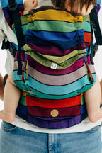 LennyUpGrade PRO Carrier, broken-twill weave 100% cotton - CAROUSEL OF COLORS - Woven Baby Standard   lenny_upgrade_pro    #
