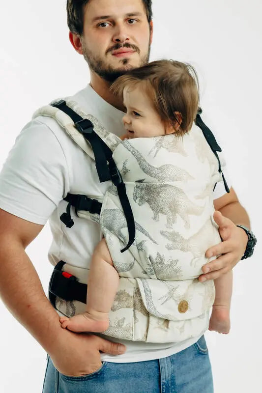 LennyUpGrade PRO Carrier, jacquard weave 100% cotton - JURASSIC - ICE DESERT - Woven Baby Size - Standard   lenny_upgrade_pro    #