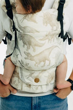 LennyUpGrade PRO Carrier, jacquard weave 100% cotton - JURASSIC - ICE DESERT - Woven Baby Standard   lenny_upgrade_pro    #